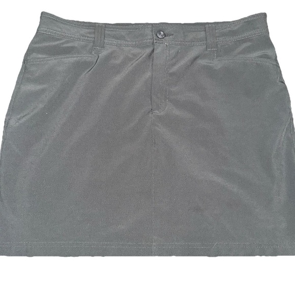 Eddie Bauer Adventurer Women’s Stretch Skort Skirt with Shorts 14 Gray Hiking - Picture 1 of 13